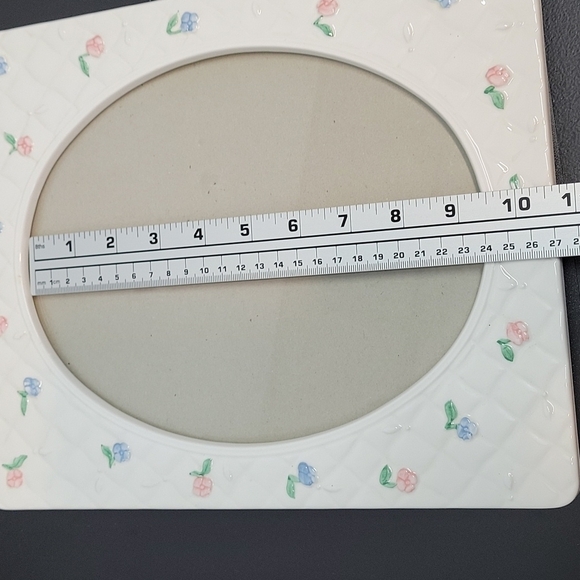 Quilted Ceramic Shabby Chic Floral Large Picture Frame - Picture 7 of 9